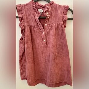 Dusty Rose J. Crew Summer Top